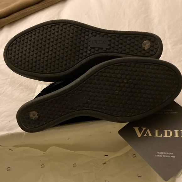 Black Suede and Grey Fur Stiletto Boots - Picture 8 of 10